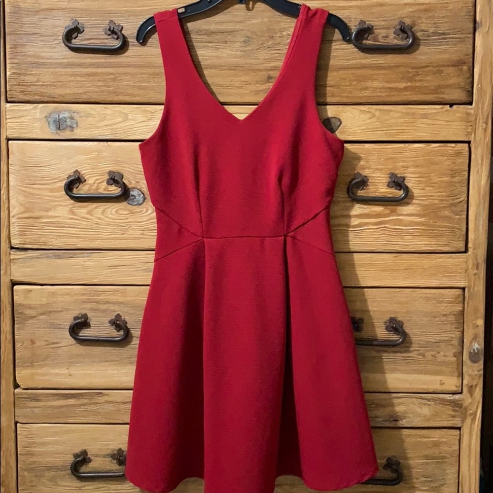 Monteau Red Cocktail Dress